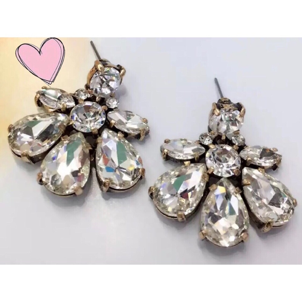 Crystal bridal earrings